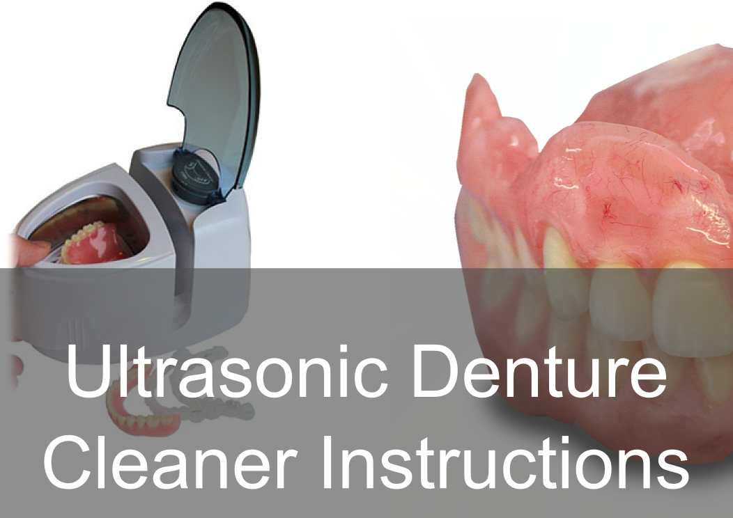 Ultra sonic cleaner instructions - Swissedent Denture Clinic 